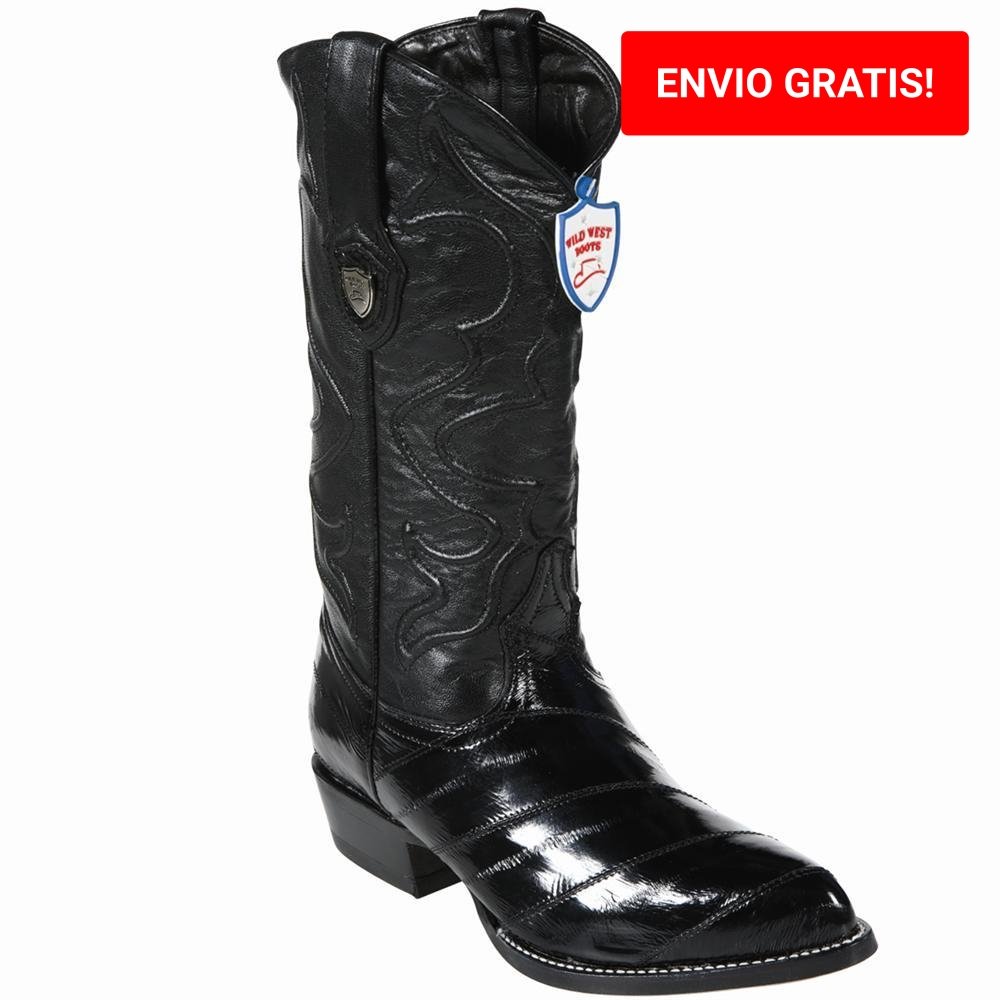 Botas de anguila negras new arrivals