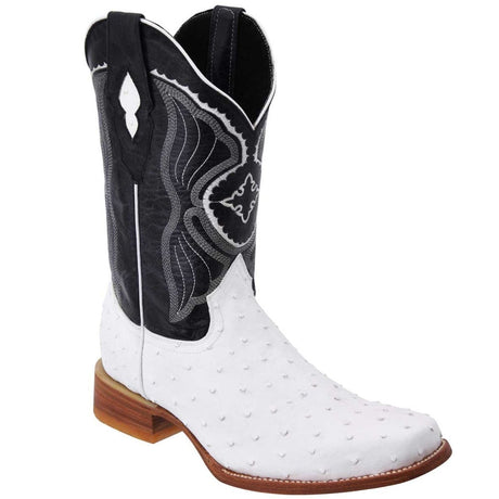 Botas de Avestruz Grabado en Horma Rodeo WD-305 - White Diamonds