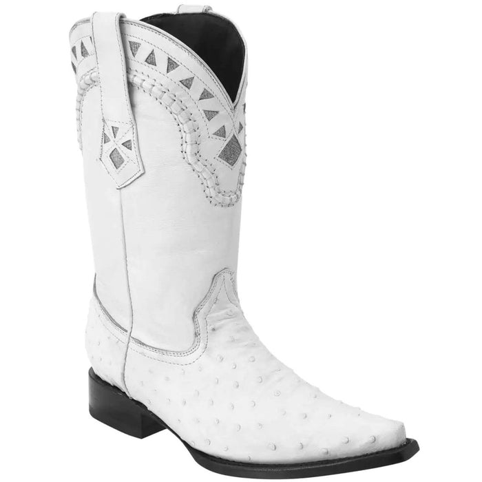 Botas de Avestruz Original Horma 3X Aladino WD-034 - White Diamonds Boots