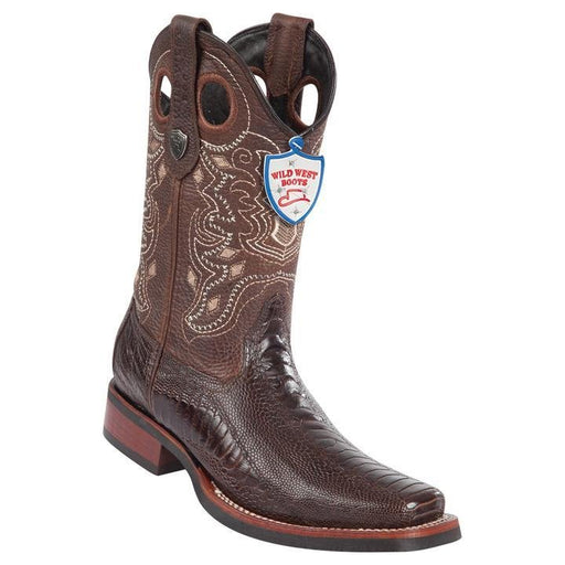 Botas de Avestruz Pata Original Horma Rodeo WW-28190507 - Wild West Boots