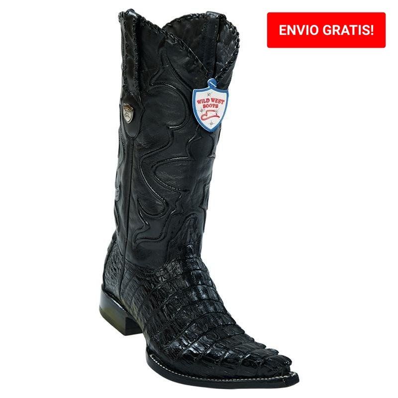 Botas de Cocodrilo Caiman Cola Punta 3X Aladino WW-2950105 - Wild West Boots