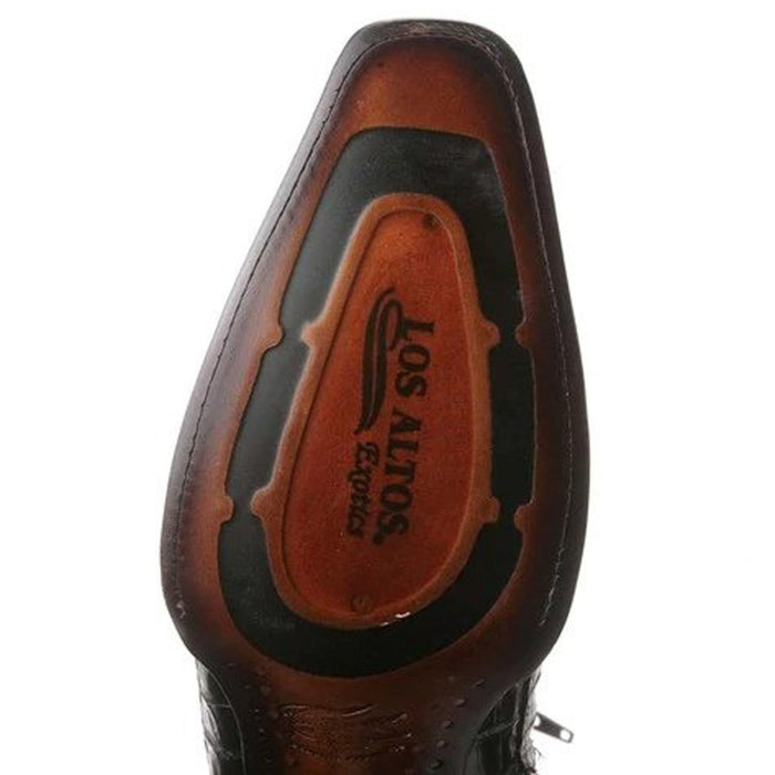 Botas de Cocodrilo Caiman Cola Punta Europea LAB-76B0116 - Los Altos Boots