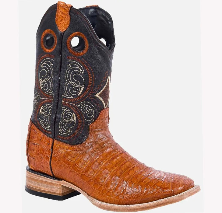 Botas de Cocodrilo Caiman Panza Original Horma Rodeo WD-259 - White Diamonds Boots