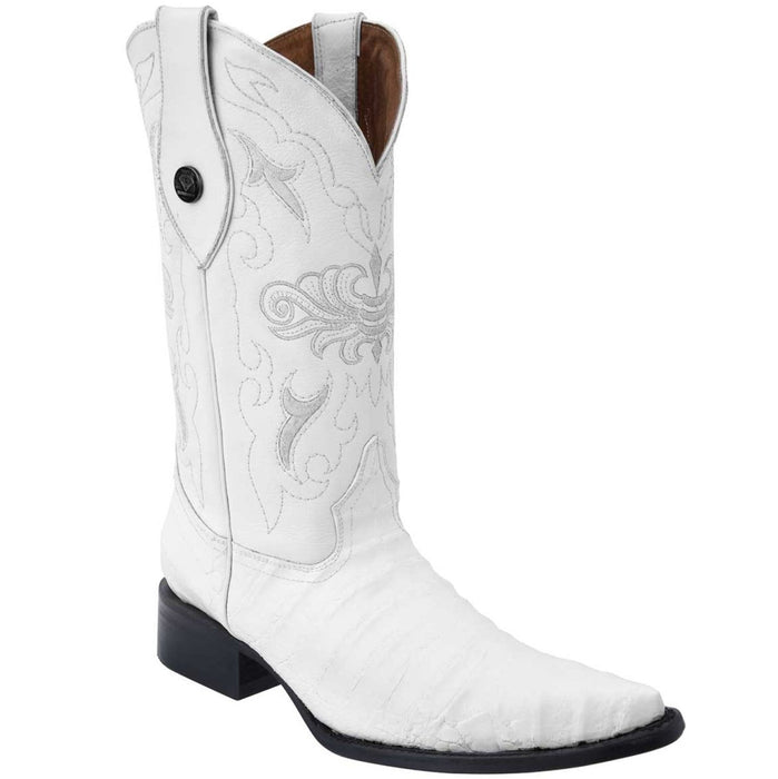 Botas de Cocodrilo Grabada Horma 3X Aladino WD-090 - White Diamonds Boots