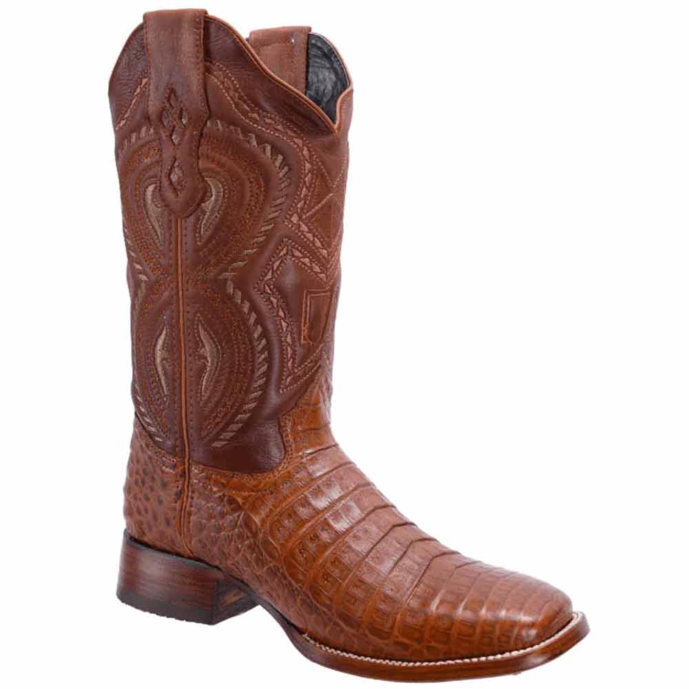 Botas de Cocodrilo Panza Original Horma Rodeo Cuadrada Color Shedron JB-506SH - Joe Boots
