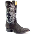 Botas de Cuello de Toro Grabado Horma Puntal Color Negro - Rodeo Imports