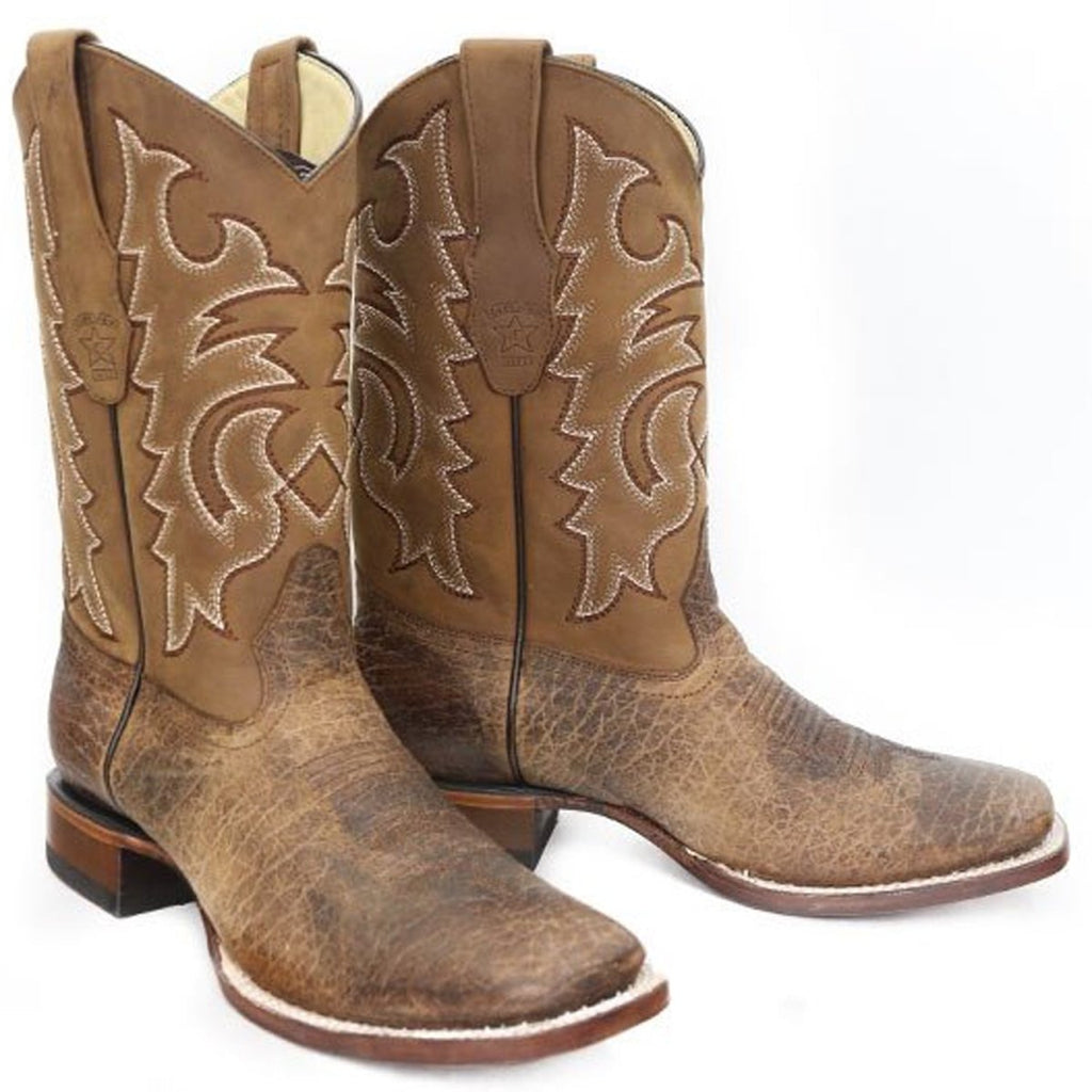 Bota Rodeo Cuadrado Miel Dama Tubo Corto – Artesanales Garcia