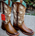 Botas de Cuero con Flores para Mujer en Horma Rodeo Q322GB5259 - Quincy Boots