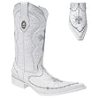 Botas de Cuero con Rosario Bordado en Diamantes Horma 6X JB-668 - Joe Boots