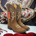 Botas de Cuero Crazy con Flores para Mujer en Horma Rodeo Q322MF6231 - Quincy Boots