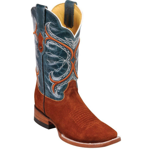 Botas de Cuero Gamuza Horma Rodeo Cuadrada Q8226350 - Quincy Boots