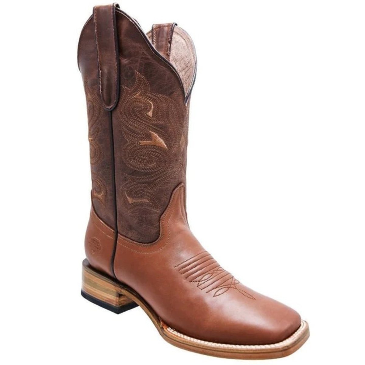 Botas de Cuero Napa Original para Mujer Horma Rodeo Color Miel