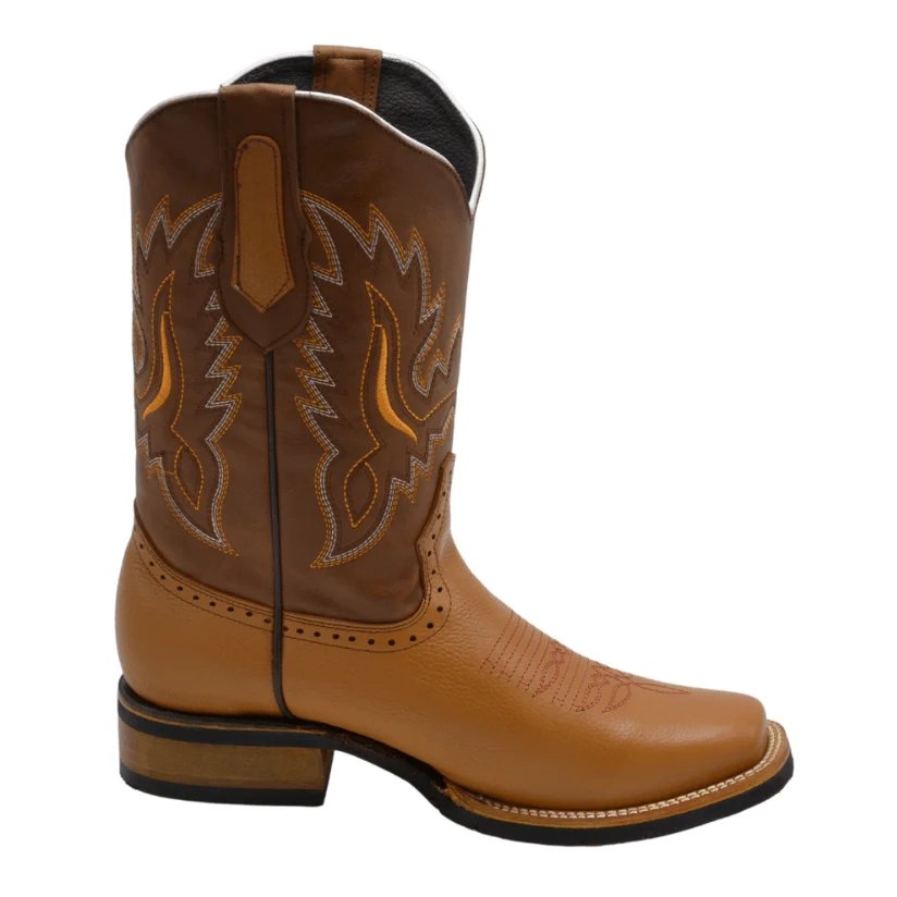 Botas de Cuero Horma Rodeo con Suela de Hule LAB main image 1