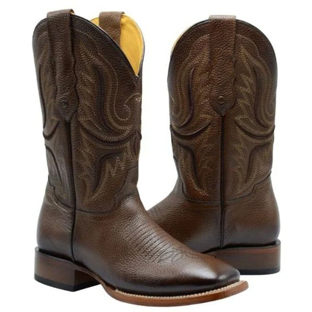 Botas de Cuero Original Horma Rodeo Color Cafe JB-RC095BROWN - Joe Boots