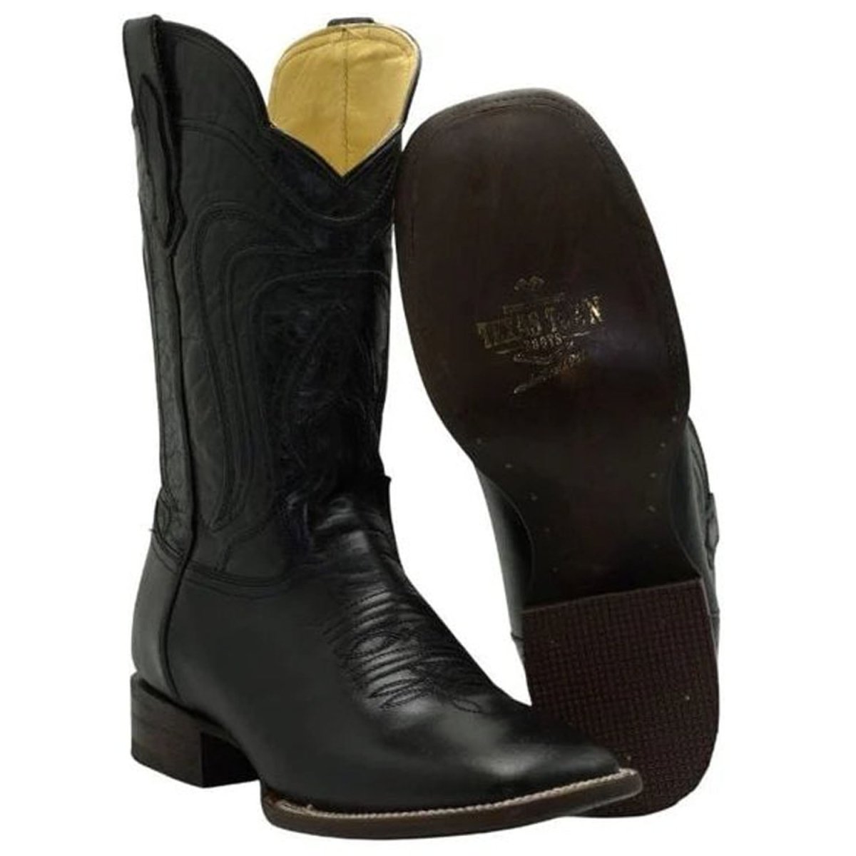 Botas de Cuero Original Horma Rodeo Color Negro JB-TT470BLACK - Joe Boots