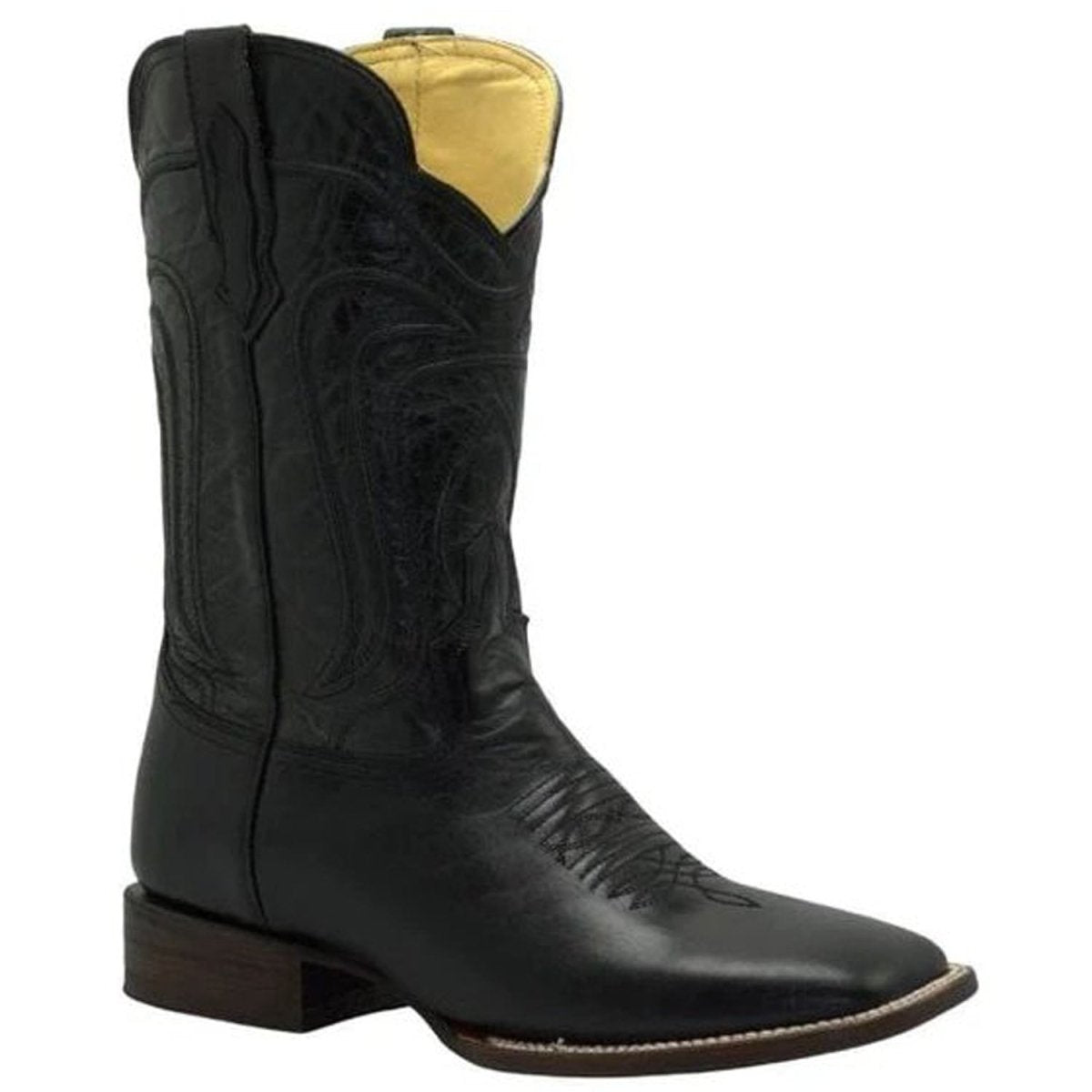 Botas de Cuero Original Horma Rodeo Color Negro JB-TT470BLACK - Joe Boots