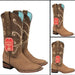Botas de Cuero Original para Mujer en Horma Rodeo Color Tan Q322RL6231 - Quincy Boots