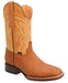 Botas de Cuero Petatillo Horma Rodeo Cuadrada Color Miel CHA-011 - Chaparral Boots