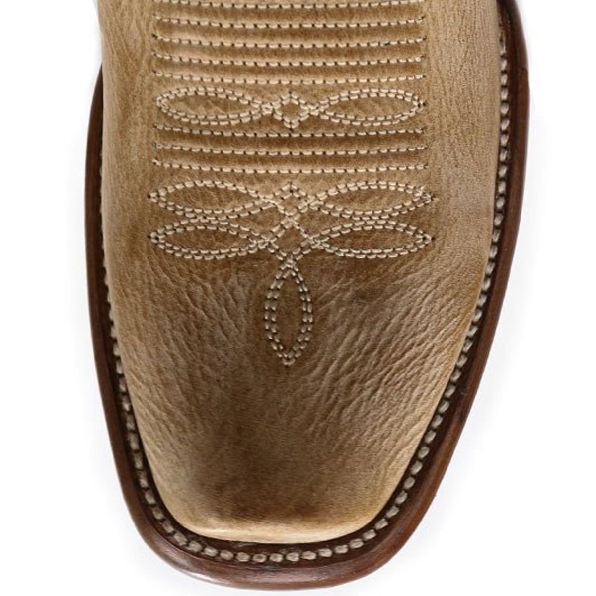 Genuine Leather Dubai Square Toe Women’s Boots Honey Color – Los Altos Boots – Toe View