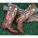 Botas de Cuero Volcano para Mujer en Horma Rodeo Color Miel Q3225251R - Quincy Boots