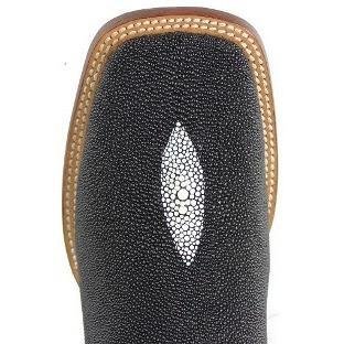 Botas De Raya Botas de Mantarraya Original Perla Sencilla Punta Rodeo Cuadrada Ancha