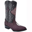 Botas de Mantarraya Original Perla Sencilla Horma Puntal WD-195 - White Diamons Boots