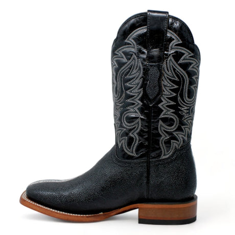 Botas de Mantarraya PC Grabada Horma Rodeo Cuadrada Q8221105 - Quincy Boots