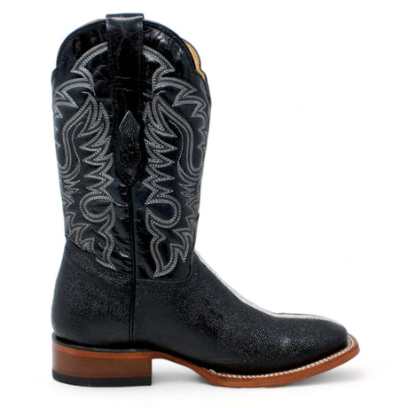 Botas de Mantarraya PC Grabada Horma Rodeo Cuadrada Q8221105 - Quincy Boots