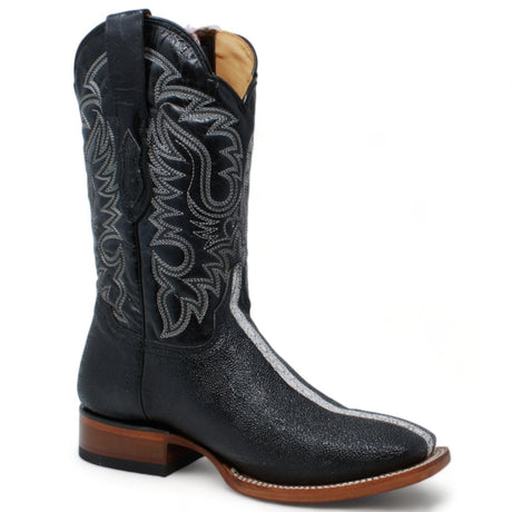 Botas de Mantarraya PC Grabada Horma Rodeo Cuadrada Q8221105 - Quincy Boots