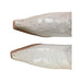 Botas de Piel con acabado tipo Avestruz Blanco WD-148 - White Diamonds