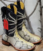 Botas de Piton Grabado Horma Rodeo Cuadrada Q8225749 - Quincy Boots