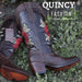 Botas de Piton Grabado para Mujer en Punta Oval Q39RT5794 - Quincy Boots