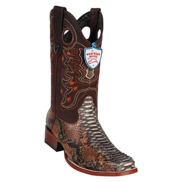 Botas de Piton Original con Horma Rodeo Cuadrada WW-28185788 - Wild West Boots
