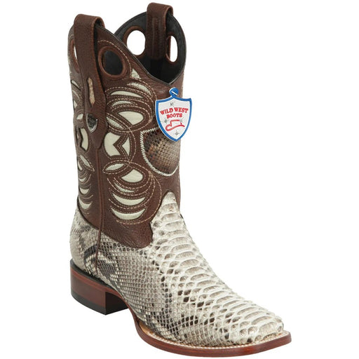 Botas de Piton Original Horma Ranchera Cuadrada Ancha WW-28245749 - Wild West Boots
