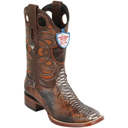 Botas de Piton Original Horma Ranchera Cuadrada Ancha WW-28245788 - Wild West Boots