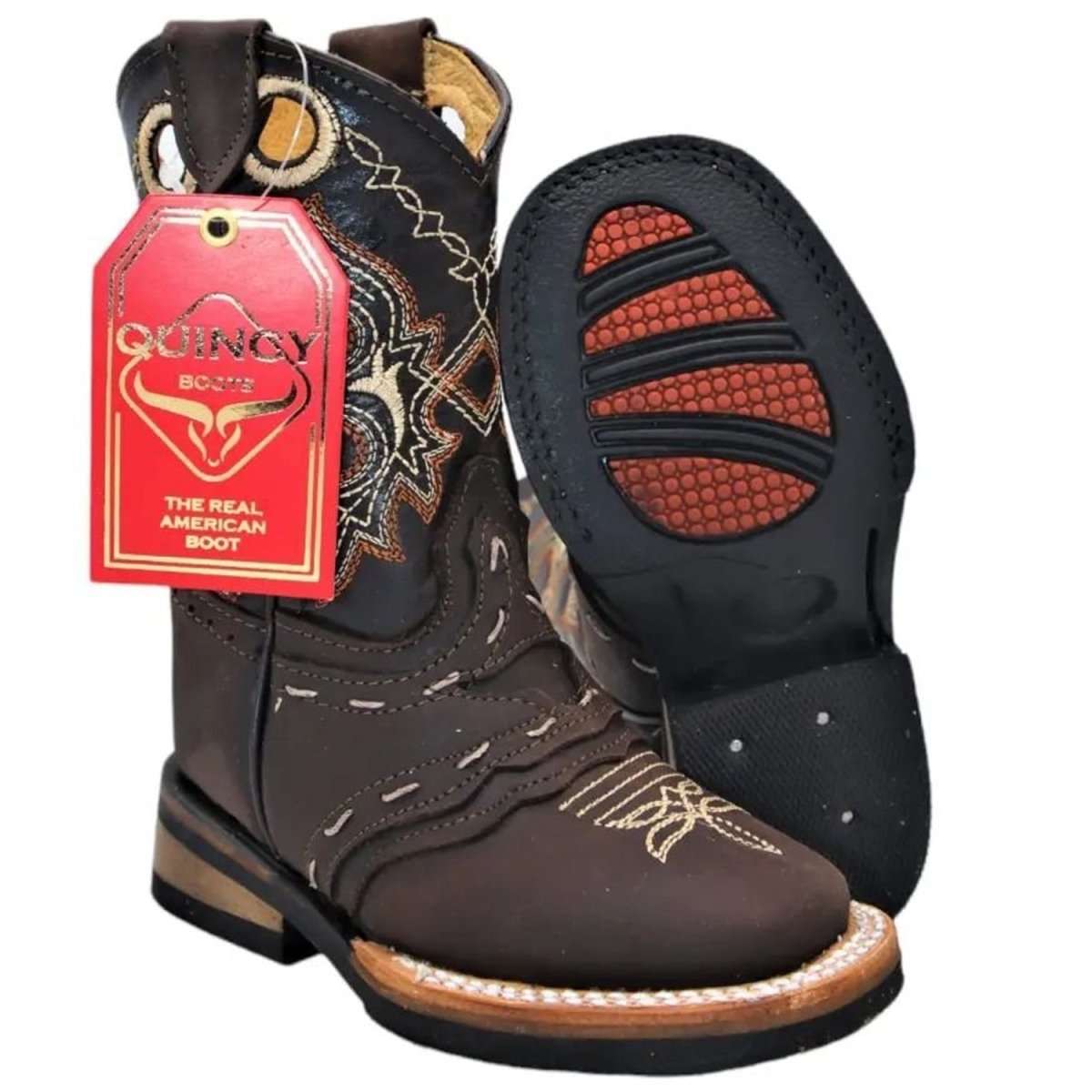 Botas para Niño de Cuero Crazy Original Horma Rodeo Color Chocolate ...