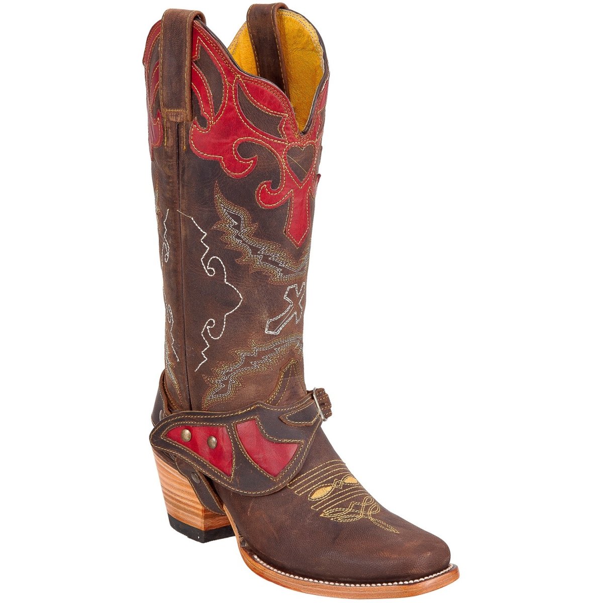 Botas Vaqueras de Cuerdo para Dama Rodeo ROD-5581-Choco - Rodeo Imports