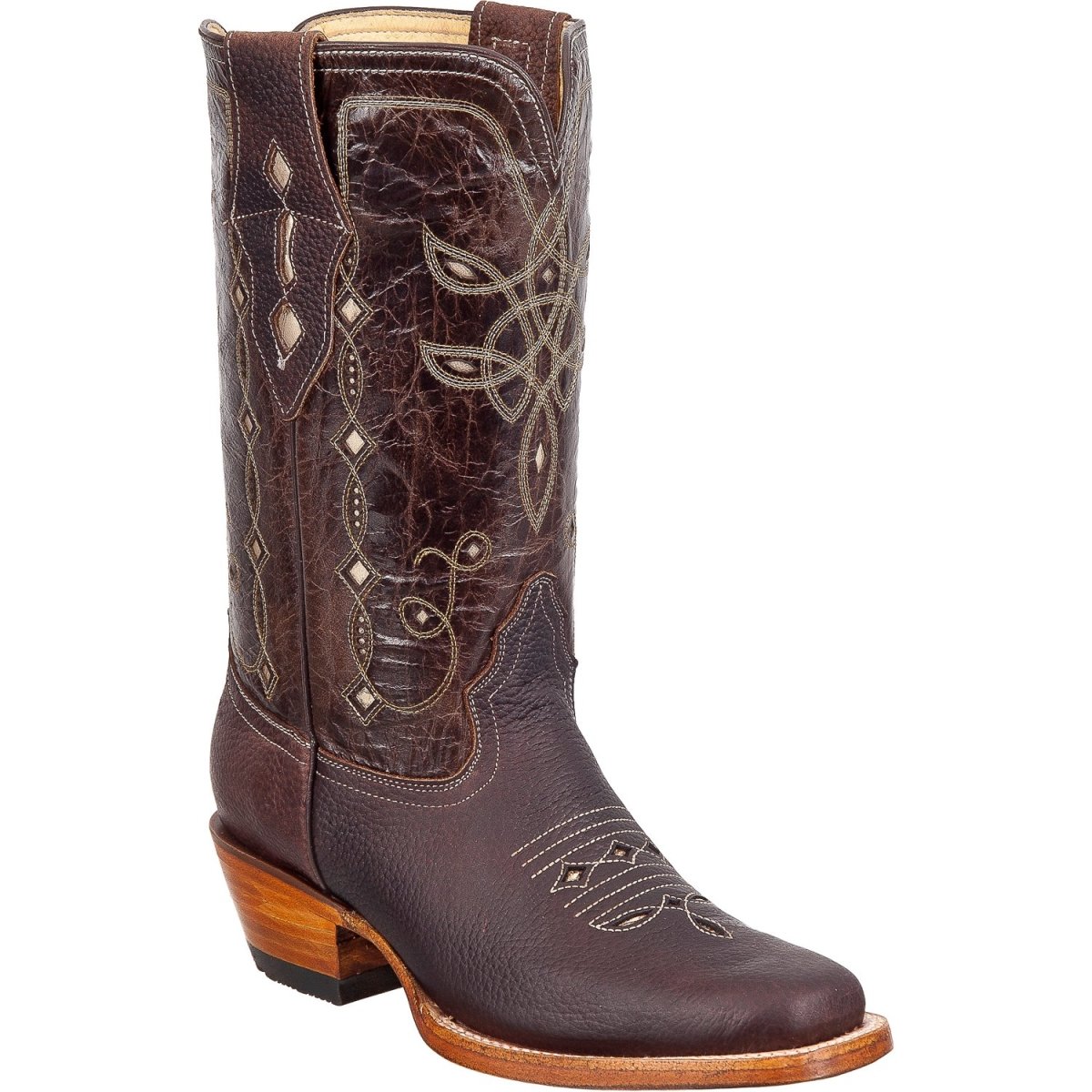 Botas Vaqueras de Cuero Rodeo para Dama ROD-D04-Choco - Rodeo Imports