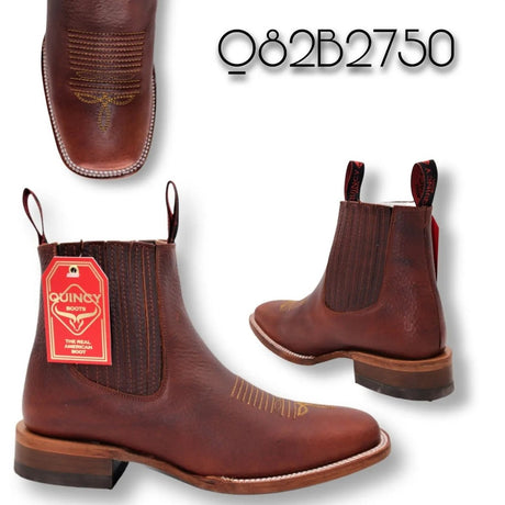 Botin Charro Quincy con Punta Cuadrada Q82B2750 - Quincy Boots