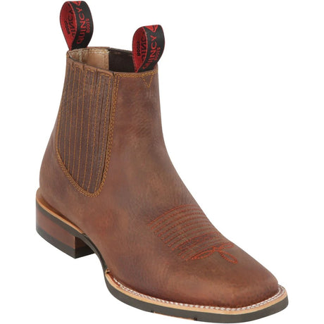 Botin Charro Quincy con Punta Cuadrada y Suela de Hule Q82BU2707 - Quincy Boots