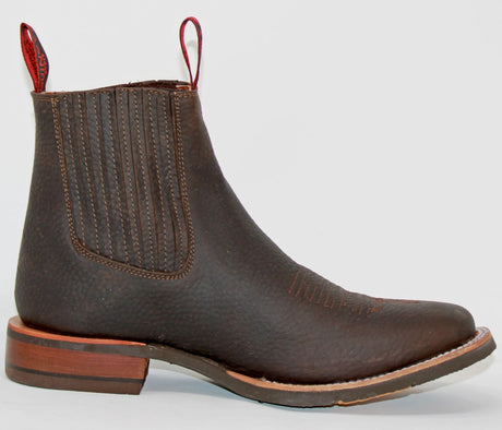 Botin Charro Quincy con Punta Cuadrada y Suela de Hule Q82BU2794 - Quincy Boots