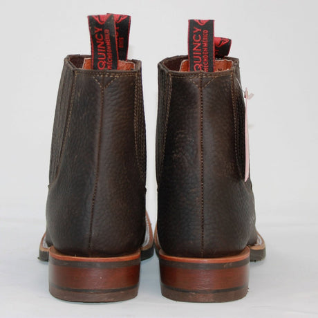 Botin Charro Quincy con Punta Cuadrada y Suela de Hule Q82BU2794 - Quincy Boots