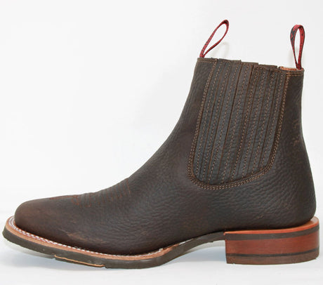 Botin Charro Quincy con Punta Cuadrada y Suela de Hule Q82BU2794 - Quincy Boots