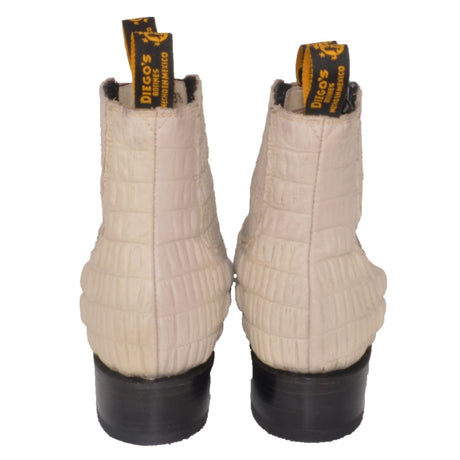 Botines Charros de Cocodrilo Grabado Horma Puntal DIE-4204 - Rodeo Imports