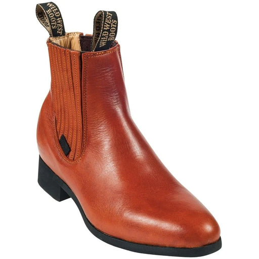 Botines Charros de Cuero Napa Original Color Miel - Wild West Boots
