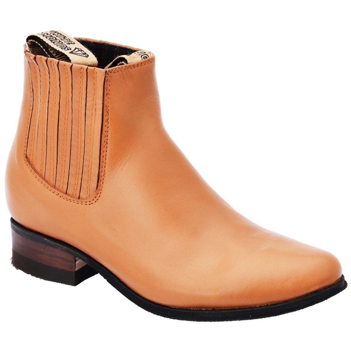 Botines Charros de Cuero Napa Original para Mujer Color Miel WD-757 - White Diamonds Boots