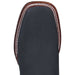 Botines Charros de Gamuza Punta Cuadrada para Mujer Color Negro LAB-32B6305 - Los Altos Boots