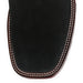 Botines Charros de Gamuza Punta Cuadrada para Mujer Color Negro LAB-32B6305 - Los Altos Boots