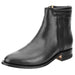 Botines Charros de Piel Napa Original Color Negro con Zipper Lateral WD-736 - White Diamonds Boots