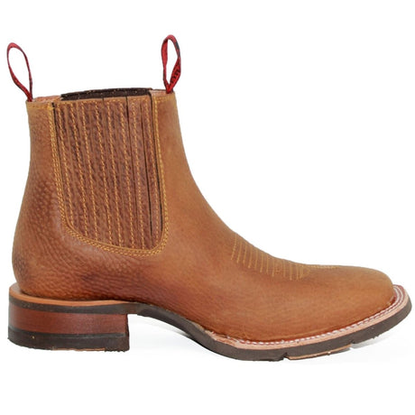 Botines Charros Quincy con Punta Cuadrada y Suela de Hule Q82BU2731 - Quincy Boots